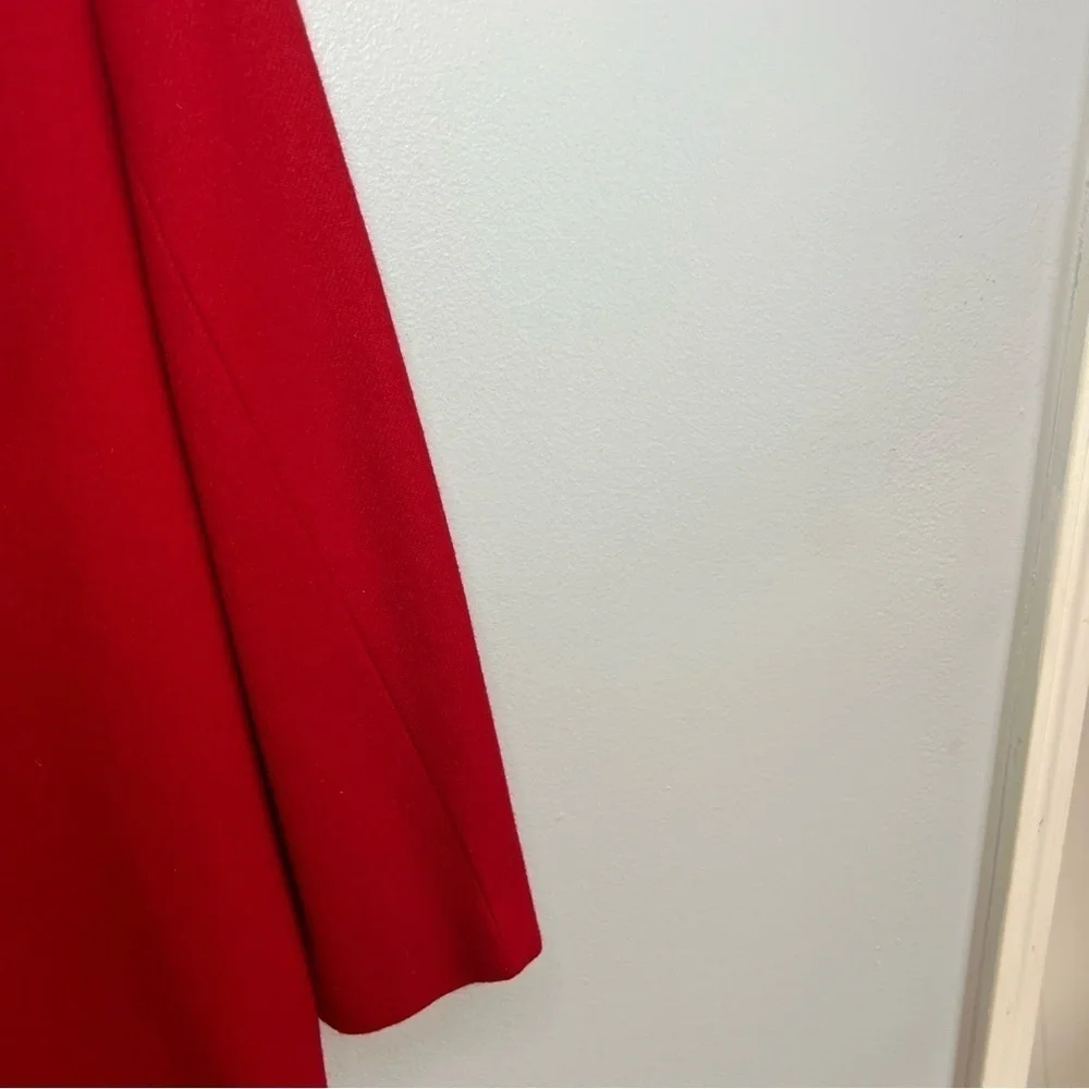 Sag Harbor Womens 100% Wool Blazer Red Petite Sz 6 One Button Business Casual